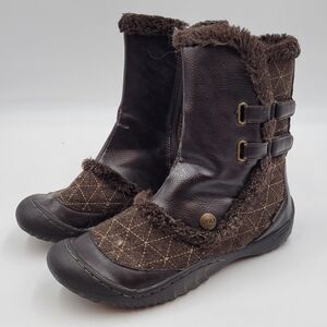 JBU by Jambu Iceburg Ankle Side-Zip Winter Boots Dark Brown Women's Size 6.5 M